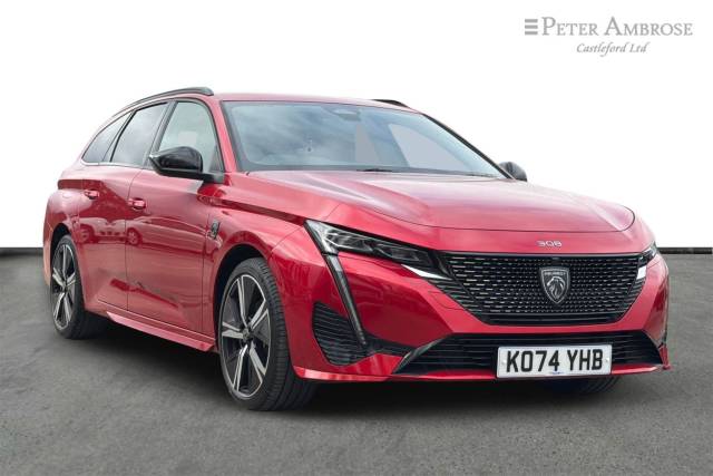 Peugeot 308 SW 1.2 Hybrid 136 GT 5dr e-DSC6 Estate Petrol RED