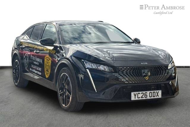 Peugeot 408 1.6 Plug-in Hybrid 225 Allure 5dr e-EAT8 Hatchback Petrol / Electric Hybrid BLACK
