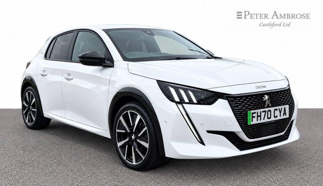 Peugeot e-208 0.0 100kW GT 50kWh 5dr Auto Hatchback Electric WHITE